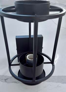 LED Wall Lantern, Matte Black
